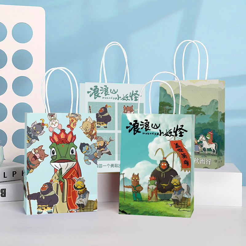Langlang Mountain Little Monster Tote Bag Kindergarten Back-To-School Gift Tote Bag Children's Birthday Souvenir Gift Bag Langlang Mountain Little Monster Tote Bag Kindergarten Back-To-School Gift Tote Bag Children's Birthday Souvenir Gift Bag