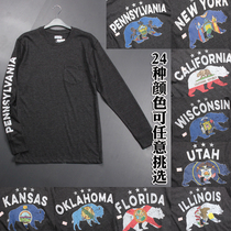 Super beautiful European and American style fashion good soft long sleeve T-shirt fat big size base shirt spring and autumn mens