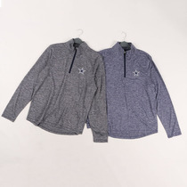 Tech speed dry breathable semi-zip spring summer fashion casual loose movement fitness running long sleeve big code mens clothing