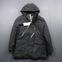 Really thick white duck down fashion big pocket long loose coat winter thick warm down jacket mens