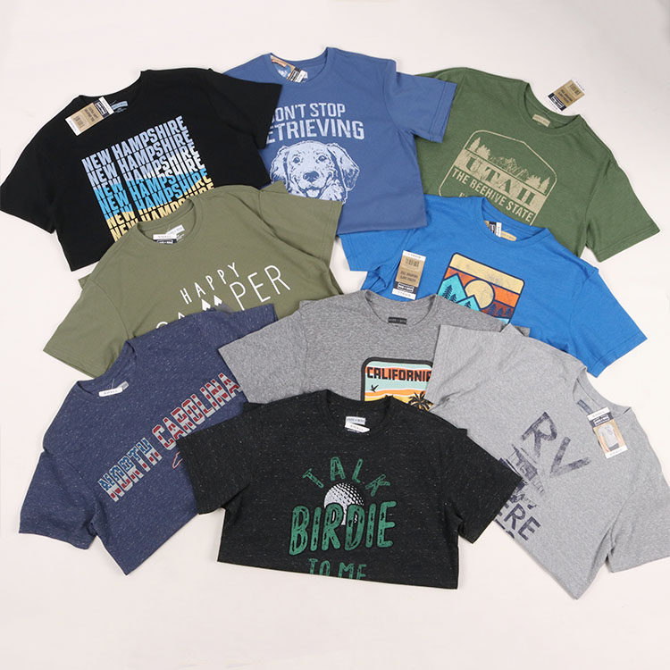 Fashion trend European and American style American printing comfortable summer loose casual round neck large size short-sleeved T-shirt men's