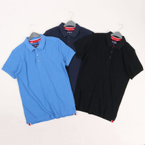 It comes with upscale quality pure cotton summer business short sleeves T-shirt loose and casual turnover polo jersey mens clothing