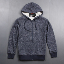 Run a quantity spring and autumn thin section AB yarn terry handsome men and women zipper spring and autumn sweater casual jacket Mens clothing