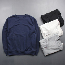 380g heavy thickened terry round neck casual basic pullover spring and autumn base sweater mens clothing