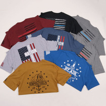 Very beautiful handsome European and American wind 200 pounds of obesity plus large cocktail and loose knife short - sleeve T - shirt menswear