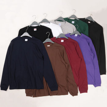 Trendy inner wear casual white base shirt long-sleeved t-shirt