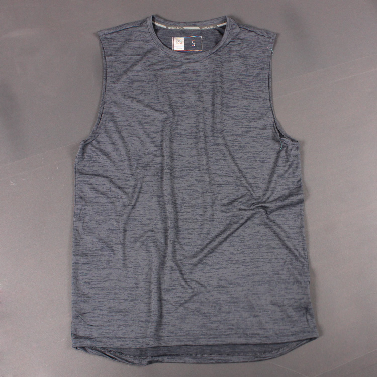 Nhanh chóng làm khô mồ hôi vest cation ánh sáng mát mẻ thời trang thể thao thoáng khí tập thể dục ngoài trời không tay nam giới mùa hè ăn mặc cổ tròn ao the thao