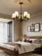American retro country pastoral style living room chandelier French medieval wabi-sabi style restaurant bedroom iron glass lamps