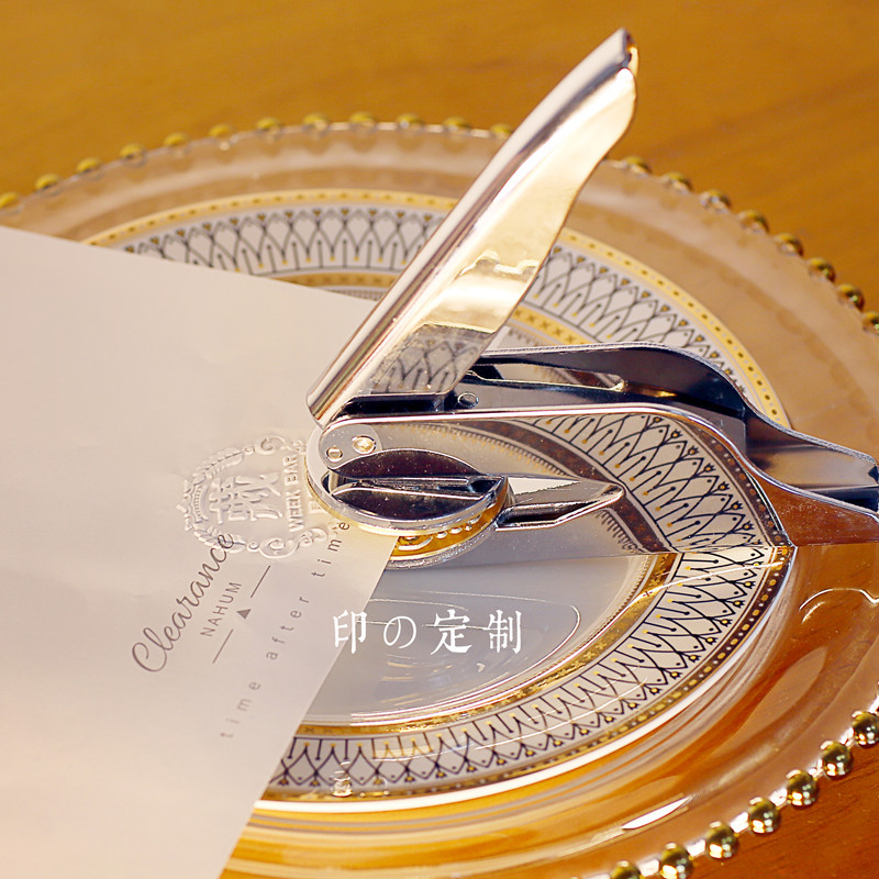 WEEK BAR hand pliers steel printed embossing seal custom portable steel print Tibetan book stamp bronze print custom anti-counterfeiting solid