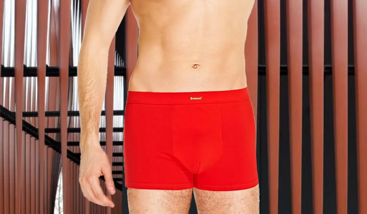 Đồ lót nam màu đỏ đậu đỏ Lycra cotton thoáng khí cotton 4 góc cotton boxer lớn màu đỏ đồ lót nam quan lot tre em