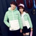 Thu đông 2018 phiên bản Hàn Quốc mới của cặp đôi áo khoác mùa đông những người yêu thích mùa đông ngắn cotton độn mùa đông thời trang áo khoác cotton