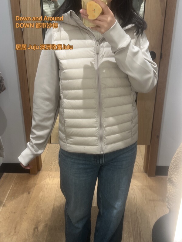Lululemon Australia down and Around down Jacket Hooded Coat