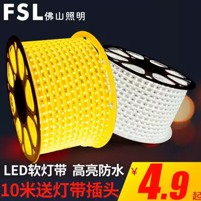 Foshan Lighting led soft light with Strip living room ceiling white light strip 5050 patch outdoor super bright waterproof energy saving