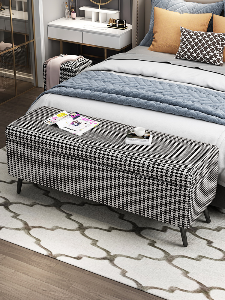 Changing shoes stool storage stool containing stool can be used in clothes shop Home Entrance Bed End Fitting Room Rectangular Sofa