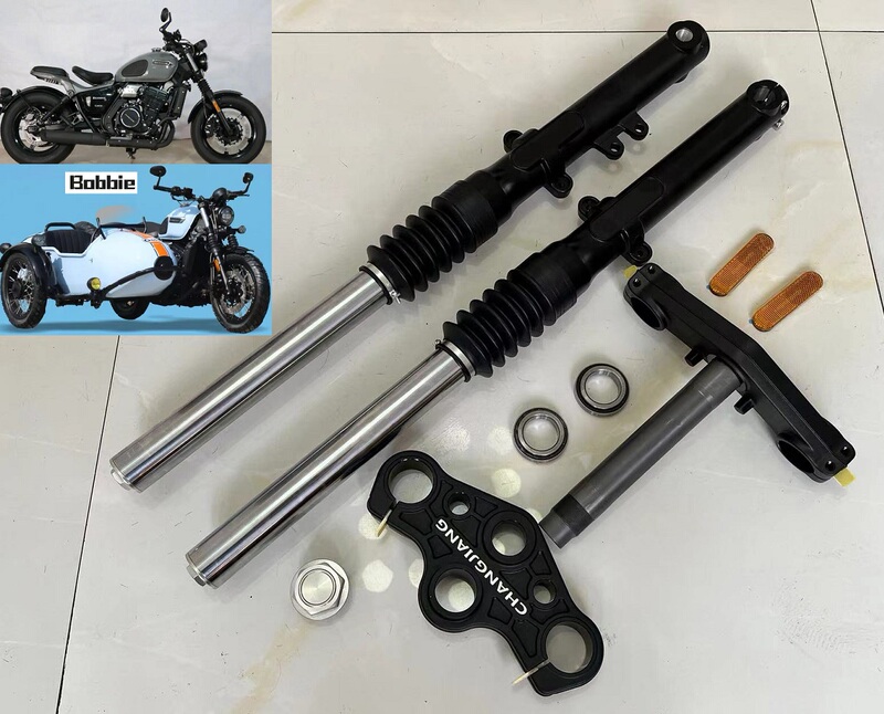 Changjiang 400 650 450 Front Shock Absorber, Changjiang 700 Sidecar Shock Absorber Upper and Lower Connecting Plate, Steering Column