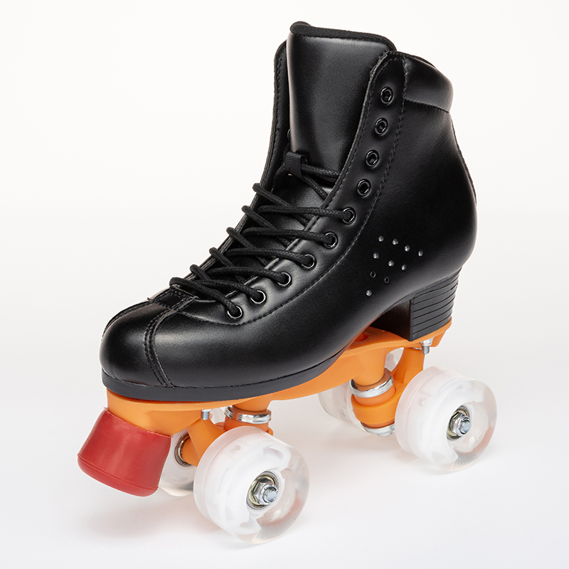 (Century Fuhu)Adult double row skates Double row roller skates Double row roller skates Adult four-wheeled men and women