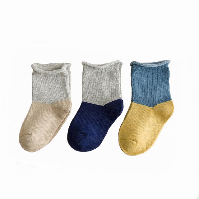 Autumn and winter pure cotton socks baby spring and autumn loose mouth non-slip baby mid-calf toddler floor socks ເດັກດູໃບໄມ້ລົ່ນ 0-1 ປີ