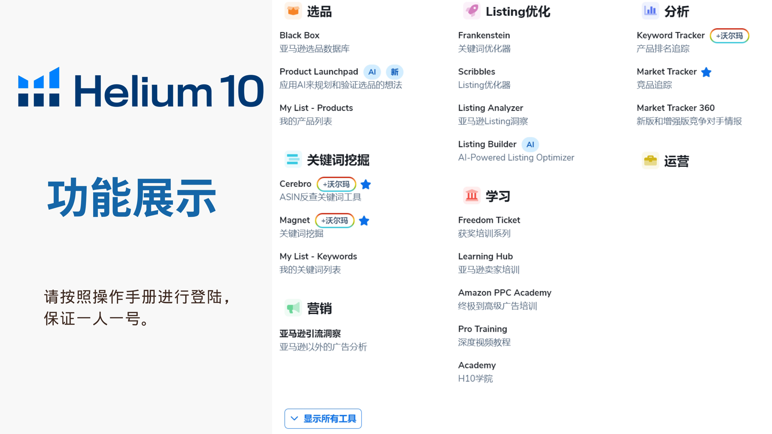 亚马逊选品工具