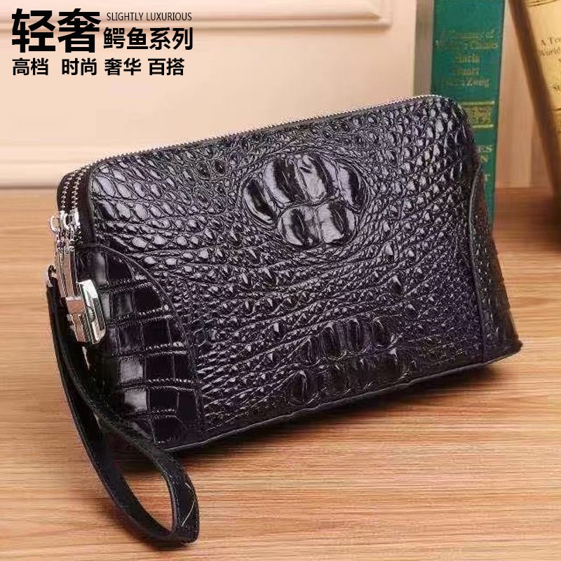 Thai Pure True Avocado Leather Men's Bag Handbags Genuine Leather Youth Business Cross-Style Code Lock Hand Grip Bag Hands bag