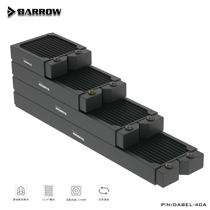 Barrow high density single wave red copper water cooling row 40MM thick DIY computer radiators Dabel-40a 360