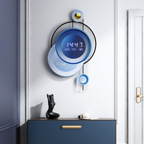Creative timepiece hanging clock Living room Wanyear calendar Electronic bell 2021 new home fashion light extravagant modern minimalist clock