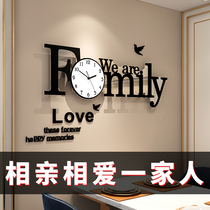 European wall clock Living room household clock Fashion modern simple net red light luxury atmosphere Creative restaurant clock wall