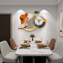 Net red light extravagant hanging bell modern minimalist living-room clock decoration hanging wall home fashion atmospheric creative Nordic clock