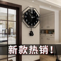Chinese style fashion watch wall clock Living room creative modern simple silent atmosphere Household art Chinese clock