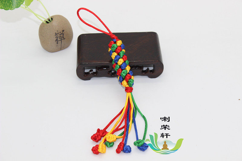 Hidden Five-coloured hanging decoration Pineapple Diamond Knots Car Pendant Bag Hanging Knots