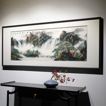 Su Embroidery New Chinese Style Chinese Style Landscape Purely Handmade Embroidery Living Room Sofa Background Wall Office Decorative Painting