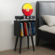 Second-hand magazine cabinet vinyl record storage rack bookshelf solid wood home bookcase album record player cabinet magazine cabinet