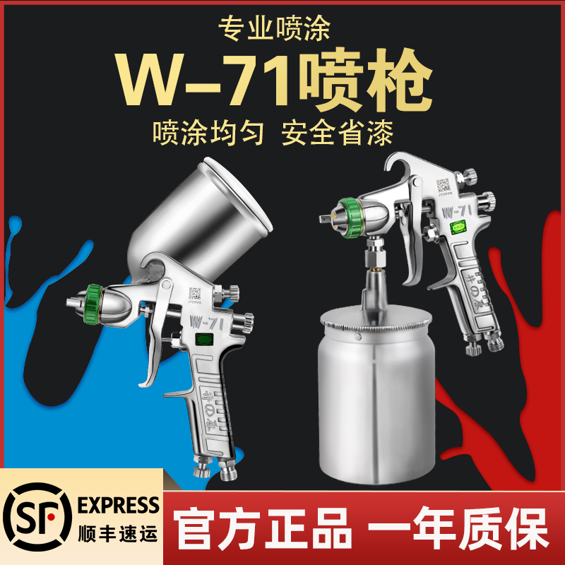 Japan Ihara W-71 auto paint spray gun spray paint on pot furniture pneumatic tools high atomization paint spray gun