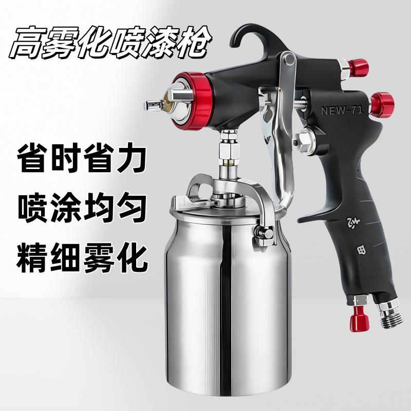 志田原装NEW-71油漆喷枪气动下壶喷壶77家具汽车涂料胶水高雾化