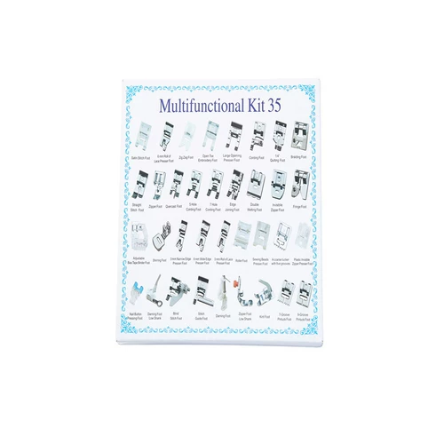 Бытовая швейная машина, прижимная лапка, многофункциональные швейные аксессуары, простой набор прижимных лапок в картонной версии из 35 предметов