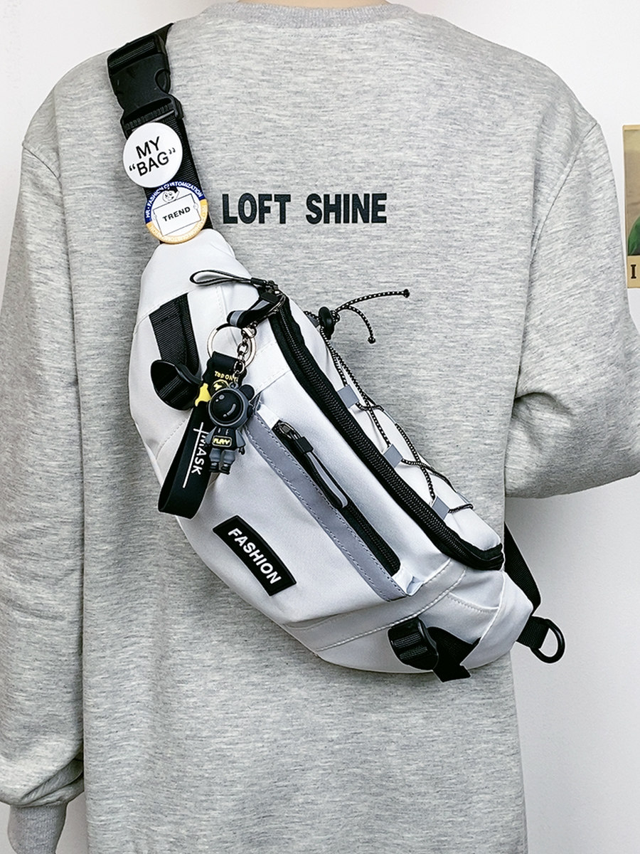 Chest Bag for Men and Women ins Trendy Casual Crossbody Small Backpack New Versatile Fashion Shoulder Bag Cycling Travel Waist Bag