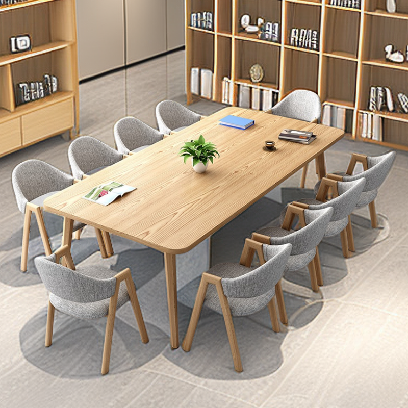 Summary Conference Table Long Table Brief About Modern Rest Area Library View Strip Desk Office Room Table Chairs-Taobao