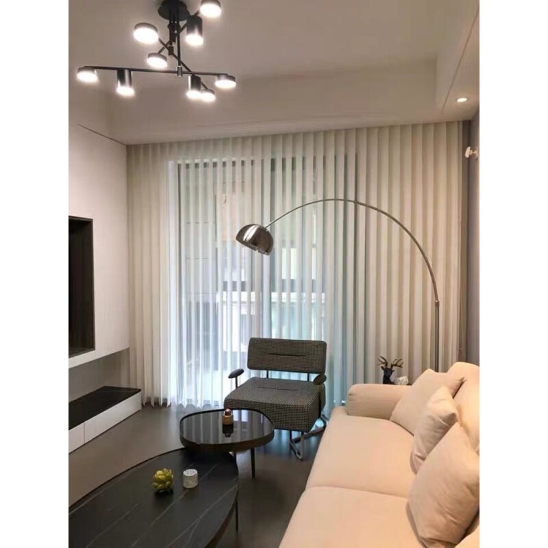 Living room vertical vertical vertical shutter curtain Nordic shading office Balcony Book Room Dream Curtain Floor Window Electric