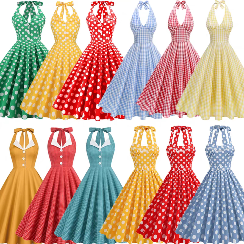 80S Retro Hong Kong Style Nostalgic Atmosphere High-End Summer 90S Hong Kong Style Elegant Photo Shoot Performance Dress Set 80S Retro Hong Kong Style Nostalgic Atmosphere High-End Summer 90S Hong Kong Style Elegant Photo Shoot Performance Dress Set