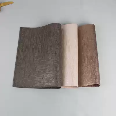 Light luxury style household leather waterproof dining mat model room setting table double-sided non-slip disc mat insulated bowl mat thickened placemat