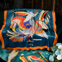 Large Mouth Bird American Fancy Flowers upscale Jinghu Velvet Light Lavish Spring Autumn Winter Warm Thickened Blanket Blanket Blanket