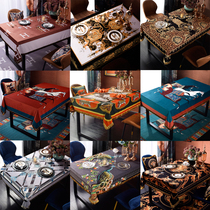 American high-end luxury European home fabric tablecloth rectangular table tablecloth table TV cabinet coffee table scarf