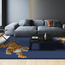 American light extravagant thickened anti-slip tiger rug floor cushion living-room bedroom cloakroom door cushion footbed round custom