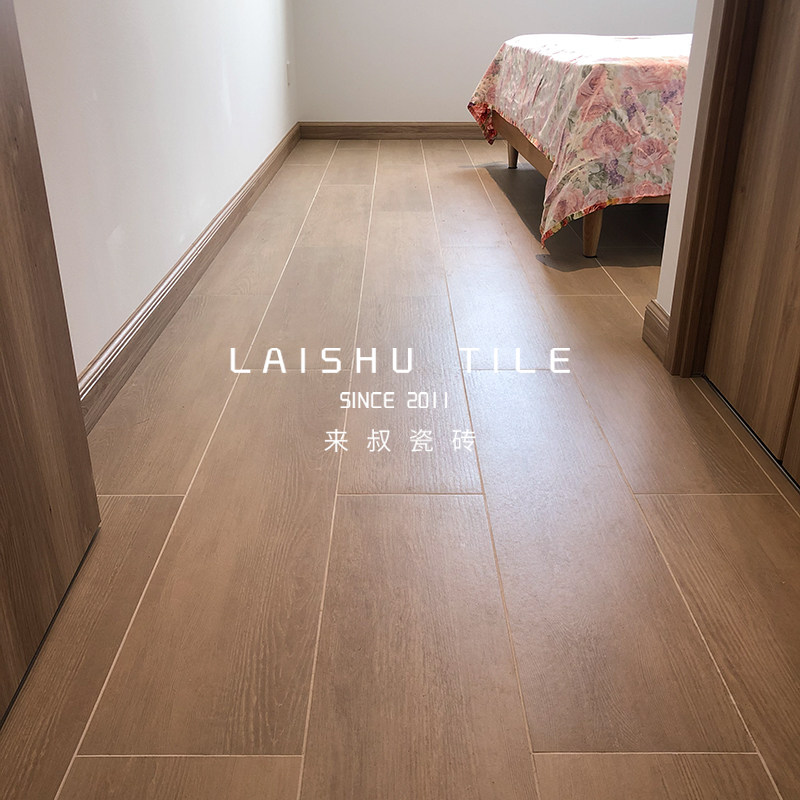 Uncle Lai all-porcelain low-absorbing high-hardness texture good straight edge imitation solid wood floor tile living room dining room bedroom wood grain brick