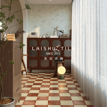 Uncle Lai medieval style checkerboard tiles kitchen bathroom balcony retro floor tiles B&B coffee shop tiles