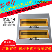 Iron distribution box 30-40 circuit distribution box Surface mounted lighting box PZ30 concealed household lighting distribution box