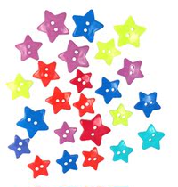 American Dress It Up imported shape buckle color five-pointed star clothes mobile phone case mini button BT12