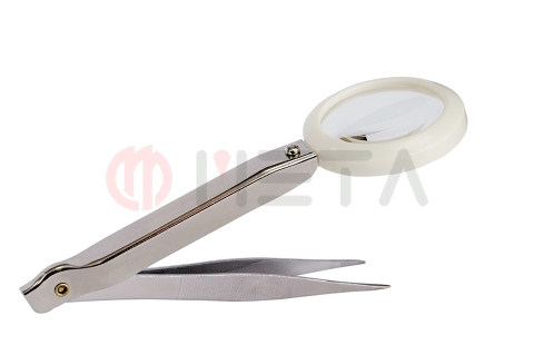 Elegant ☆Foldable magnifying glass tweezers☆MT-100P