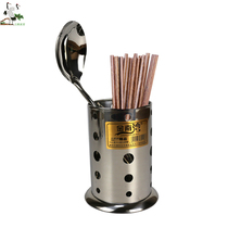 Chopstick cage stainless steel chopsticks tube chopsticks rack drain chopsticks bucket chopsticks box storage tableware cage padded kitchen