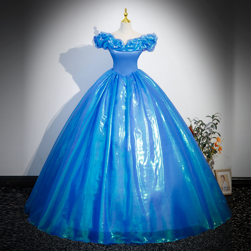 Cinderella Disney Princess on the Run Vocal Arts Exam Piano Performance Solo Singing Opera Costume Coming-Of-Age Ceremony Puffy Skirt Cinderella Disney Princess on the Run Vocal Arts Exam Piano Performance Solo Singing Opera Costume Coming-Of-Age Ceremony Puffy Skirt