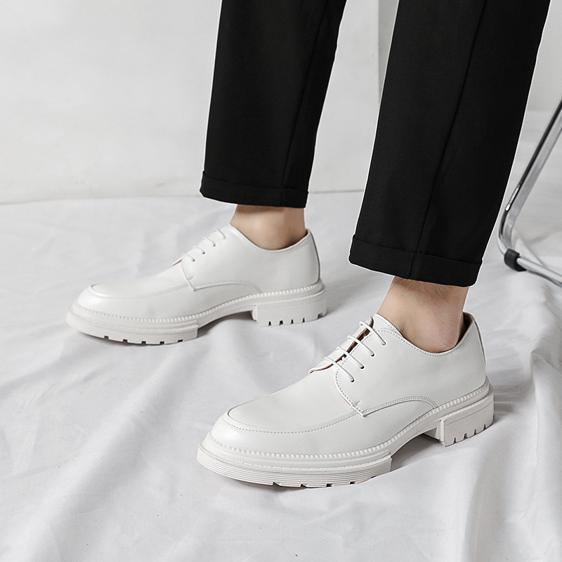 British Men's All-White Shoes for Piano Performance, Wedding Host, White Leather Shoes, Groom, Photo Studio, Wedding Photography, Men's Shoes